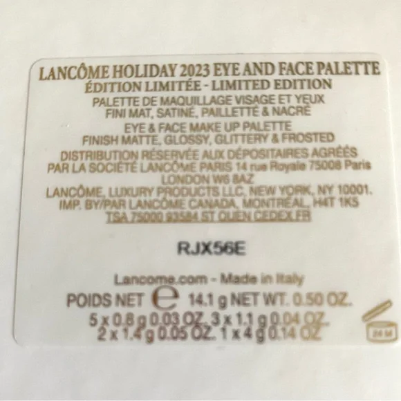 LANCOME Holiday Eye and Face Palette Limited Edition New in box - Picture 9 of 13